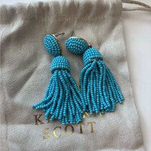 Kendra Scott Turquoise Beaded Tassel Earrings